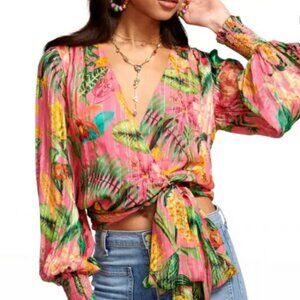 Ramy Brook printed wrap top